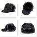 Men's Trapper Bomber Hat - Winter Russian Aviator Style with Ear Flaps, Fur Lined Facemask Cap in Black - Buy Online on GoSupps.com