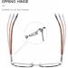 QECEPEI Blue Light Glasses - Thin Metal Frame Clear Non-Prescription Lenses in Pink | Stylish & Comfortable Eye Protection for Screens - Buy Online on GoSupps.com
