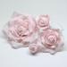 sugar roses pink *4 sizes* wired flower cake decoration topper (3 1/2" pink x 1)