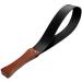 BARPOT Leather Paddle with Anti-Slip Wooden Handle, Riding Crop for Horses, 19'' Equestrianism Crops black