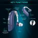OneBridge Rechargeable Hearing Amplifier for Seniors with Noise Cancelling - Blue | Digital Assist Device for Adults with Hearing Loss - Buy Online on GoSupps.com