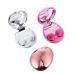 HomsfoU 3 pc osterei glasses case. Case contact coating case tweezers storage soaking soaking mirror film round lens container lentil holder invisible egg accompanying box travel ABS