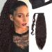 SEGO 66cm Ponytail Extension Hairpiece Braid Long Corn Wavy Ponytail Hair Extension Curly Synthetic Hair 4A Dark Brown