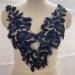 Beaded Flower Patches Sequin Applique Lace Trim - Black 17 * 5.5 - DIY Wedding Dress Sewing Motif - Buy Online on GoSupps.com