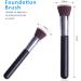 Foundation Make Up Brush Kabuki Flat Top Makeup Brushes Perfect for Blending Liquid Application for Concealer Powder Cream or Flawless Powder Cosmetics - Buy Online on GoSupps.com