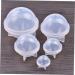 STOBOK 6 Pcs Epoxy Mold Stencils for Crafts Resin Baking Silicone Mold Soap Mold Ornaments Candy Whitex3pcs 4CMx3pcs - Buy Online on GoSupps.com