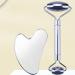 Stainless Steel Sha Set - Sha Board and Tool | Stainless Steel Facial Massager Skin Care Roller Metal Sha Tools for Muscle Relaxing Neck Body Face & Eyes Rossev - Buy Online on GoSupps.com