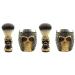 ABOOFAN 2 sentences skull-beard brush beard brush with shell handmade shaving brush beard beards for men bears Bart Razen brush man skulls beardbrush halloween resin resin foam shell