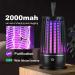 ALINUOYQ Mozzguard Zapper Mozzguard Mosquito Zapper 2024 New Outdoor Indoor Mosquito Lamp Cordless & Rechargeable Bug Zapper Lights for Home Garden Backyard Picnic(Black) - Buy Online on GoSupps.com
