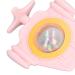 Flexible Silicone Teether - Safe Pink Airplane Shaped Teething Toy with Colorful Beads for Home & Travel - Buy Online on GoSupps.com