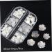 Flower Nail Art Glitters DIY 3D White Floral Nail Stud Sequins for Salon Gift Flower Nail Glitters - Buy Online on GoSupps.com
