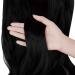 OMGREAT Halo Hair Extension - Invisible Secret Wire Dark Black Curly Wavy Hairpiece 20 inch - Buy Online on GoSupps.com