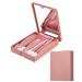 Mini Pink Travel Size Makeup Brushes Set with Case and Mirror - 5PC Cosmetic Brushes Kit for On The Go - Buy Online on GoSupps.com