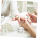 POPETPOP Nail Art Crystal Cup Glass Cups with Lids Nails Glass Dish Clear Glass Mugs Nail Art Supplies Glass Tumbler with Lid Crystal Nail Bowl Crystal Nail Art Cup White Liquid Washing Cup - Buy Online on GoSupps.com
