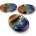 SHARKOOO 7 Chakra Healing Stones Thumb Worry Stone for Anxiety Relief - Oval Meditation Crystal - Buy Online on GoSupps.com