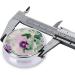 Purple Roses Portable Metal Pill Box - Round Mini 3-Compartment Travel Case for Small Pills | Hinged Design | Perfect for On-the-Go - Buy Online on GoSupps.com