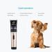 Professional Cordless Dog & Cat Hair Clippers with Detachable Blades and Guards - Rechargeable & Quiet - Ideal for Small Animals - Gold - Buy Online on GoSupps.com