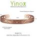 YINOX Copper Magnetic Bracelet for Arthritis Pain Relief - 8 Magnet Dragon Design 6.5 Inch - Ideal for Men & Women - Buy Online on GoSupps.com