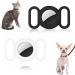 2 Pack Airtag Dog Collar Silicone Silicone Case Protective Cover Airtag Case for Airtag GPS Tracking Finder Anti-Lost and Security