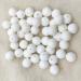 100pcs Snow White Silicone Round Beads - 15mm Sensory Pearl Beads for DIY Jewelry Making - Buy Online on GoSupps.com