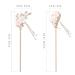 Lurrose 2-Piece Chinese Hair Rods & Metal Pearl Hairpins - Japanese Hairsticks with Floral Design | Opal Hair Jewelry - Buy Online on GoSupps.com