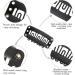 Metal Snap Clips for Hair Extensions U-Shape Wig Clips with Soft Rubber DIY Hair Extension Accessories in Black - Buy Online on GoSupps.com