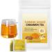 Turmeric Ginger Cinnamon Tea Natural Ingredient No Sugar and Caffeine Free Turmeric Ginger Cross Blend Natural Health Tea 14x20cm for Immune Support Sleep Morning Stress Relief - Buy Online on GoSupps.com