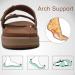 COFACE Women's Orthotic Slides - Comfortable Plantar Fasciitis Support Sandals - Buy Online on GoSupps.com
