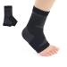 1 Pair Ankle Brace Adjustable Compression Ankle Support Strong Ankle Brace Sports Protection (Black)