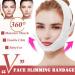 V Facial Association Beauty Face Carving Double Chin Shaping Sleep Sticker | Face-Lift Bandages & Lifting Tool in White & Pink Achieve a Tighter Youthful Look! - Buy Online on GoSupps.com