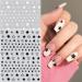 3D Self-Adhesive Star Nail Art Stickers - 8 Sheets White Decals for DIY Manicure | Nail Design Supplies for Women and Girls - Buy Online on GoSupps.com