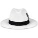 FADACHY Classic Fedora Hat for Men & Women - Wide Brim Felt Panama Dress Fedora - Large Size - A-white - Buy Online on GoSupps.com