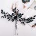 Aimimier Bridal Black Crystal Hair Pins - Wedding & Prom Hair Accessories for Women - Buy Online on GoSupps.com