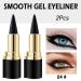 EVPCT 2Pcs Black Gel Lipstick & Eyeliner Pencils - Waterproof Smudge-Proof Cream for Smokey Eyes | Long Wear Halloween Makeup - Buy Online on GoSupps.com