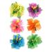 Sorted Shachi flower hairpise beautiful double orchid flower hair needle for women women girls bridal jewelry wedding party beach Hawaiian hairstyle accessories multicolored 3 pieces 3 pieces (1 Pack)