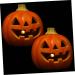 BESTonZON 2pcs Halloween Jack-o-lantern Halloween Pumpkin Lantern Lighted Pumpkins Light up Halloween Ornament Lighted Pumpkin Decorations Jack o Lantern Hollow Cartoon Ornaments Plastic