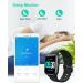 GRV Smart Watch for iOS/Android - IP68 Waterproof Fitness Tracker with Heart Rate Monitor - Black - Buy Online on GoSupps.com
