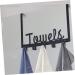 WOONEKY Nail- Coat Hook Wall Hooks for Coats Over Door Towel Rack Cabinet Hanger Towel Hook Black Metal - Buy Online on GoSupps.com