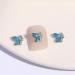 FEIlei 10Pcs/Set Nail Art Decor 3D Glitter Sparkling DIY Mini Nail Rhinestones Accessories Crystal Butterfly Nail Charm - Buy Online on GoSupps.com
