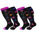 Oversized compression stockings extra large width graded calf compression stockings knee lumps for circulatory support flight socks for pregnancy travel nurses 3xl 4xL