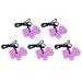 Purple Pendant Chewy Teether 5pcs Set - Sensory Chew Necklace for Swelling Relief, Skin Friendly and Finger-Sucking Prevention - Ideal for Daily Use - Buy Online on GoSupps.com