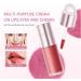Cream Blush Stick Eyeshadow Cream Blush for Cheeks Long Lasting Makeup Lipstick for Women Girls Eye Lip School Office Travel Holiday Party Birthday Christmas 4 - Buy Online on GoSupps.com