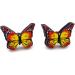 FEYLIE Earrings - 2 Pairs Elegant Butterfly Studs for Women | Summer 2023 Trendy Bohemian Jewelry Accessories - Buy Online on GoSupps.com