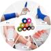 Self Adherent Wrap Bandages - Elastic Cohesive Tape for Sports Injuries | 18PCS 9 Colors 1in x 14.7ft - Perfect for Wrist & Ankle Sprains Swelling and Soreness - Buy Online on GoSupps.com