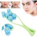 Buy Blue Letter Shaped Flower Type Massage Roller | Face Massager - International Shipping Available - Buy Online on GoSupps.com
