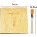KINNO Gold Leaf Sheets 100 pc - 5.5 Gold Foil Paper for Arts, Crafts, Painting, Gilding, Slime, Nail Design, Furniture Decoration - Includes Brushes as Gifts - Buy Online on GoSupps.com