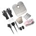 1 Set Shawl Hair Dye Tools Gloves Hair Bleach Hair Coloring Kit Dye Brush Bleach Hair Kit Bleach Kit Hair Salon Supplies Accessories Tool Kit Hair Color Kit Pvc Product Cosmetic