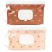 Sannix wet wipes bag for babies 2 wet wipes box baby wet wipes bag for on the go baby wet cloth donor reusable wet wipe bag (brown bohemian) f-braun-2