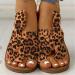 Women Comfy Platform Sandal Shoes Elegant Bunion Correctors Ideal for Big Toes Bent Toes and Pain Relief Summer Beach Travel Daily Dating Shopping Open Toe Shoes Leopard Print 41 41 Leopard Print