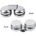 Stainless Steel Large Mouth Double Dipper Palette Cups with Lid - Portable Oil Painting Cleaning Container Cup Pots - Artist Paint Brush Washer - Silver - Buy Online on GoSupps.com